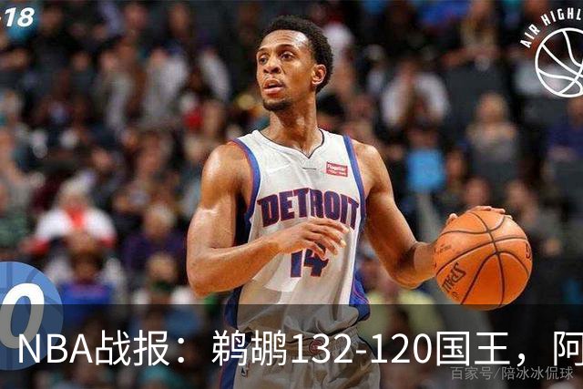 NBA战报：鹈鹕132-120国王，阿卡夫空砍34分